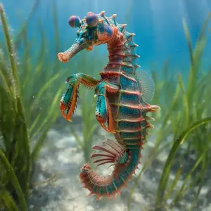 Mantis shrimp + Seahorse